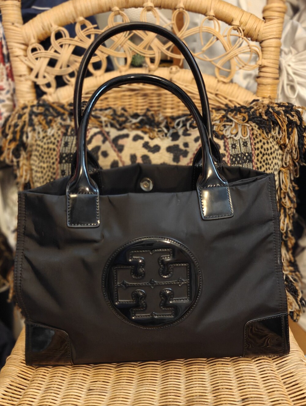 Tory Burch Small Ella Nylon Tote